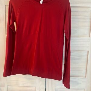 EUC ATHLETA Momentum Seamless Top Red